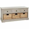 Safavieh Bud 3 Drawer Storage Unit - Vintage Grey AMH5701A